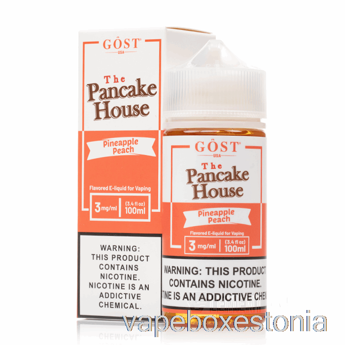 Vape Box Estonia Ananass Virsik - Pannkoogimaja - Gost Aur - 100ml 0mg